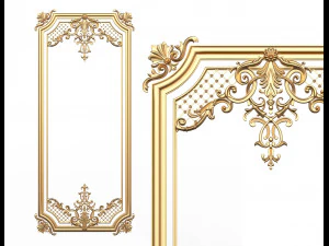 Geschnitzte Dekorationsplatte f&uuml;r CNC 3D Modell