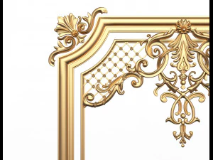 carved decoration panel for cnc 3D Model