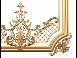 carved decoration panel for cnc Model 3D