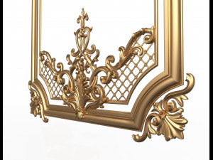 carved decoration panel for cnc Model 3D