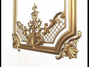carved decoration panel for cnc 3D Model