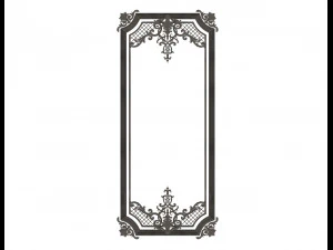carved decoration panel for cnc 3D Model