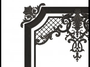 carved decoration panel for cnc 3D Model