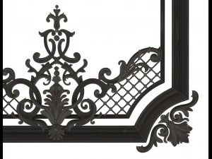 carved decoration panel for cnc 3D Model