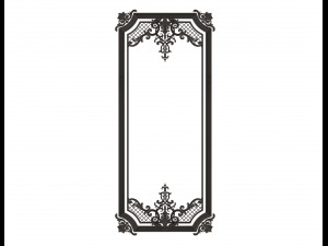 carved decoration panel for cnc Model 3D