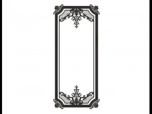 carved decoration panel for cnc 3D Model