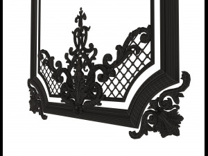 carved decoration panel for cnc Model 3D