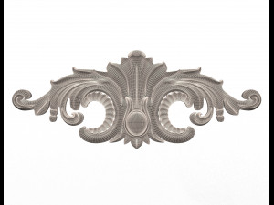 carved plaster molding decoration Model 3D