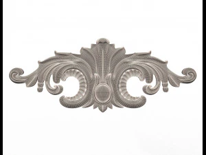 carved plaster molding decoration 3D Model