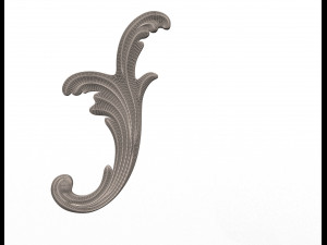 corner carved decoration 3D-Modell
