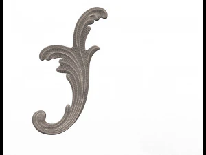 corner carved decoration 3D Model