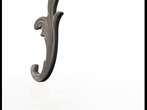 corner carved decoration 3D-Modell