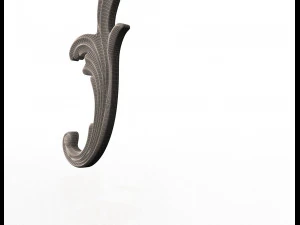 corner carved decoration 3D Model