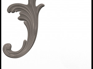 corner carved decoration 3D-Modell