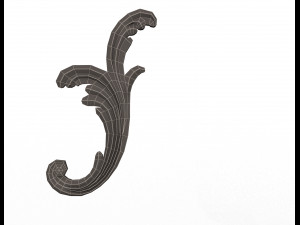 corner carved decoration 3D-Modell