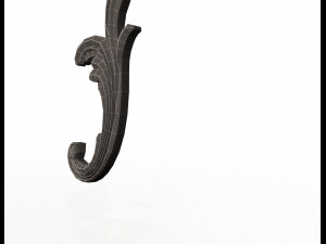 corner carved decoration 3D-Modell