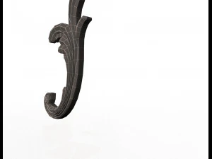 corner carved decoration 3D Model