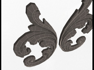 corner carved decoration cnc 02 3D Model