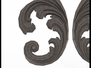 corner carved decoration cnc 02 3D Model