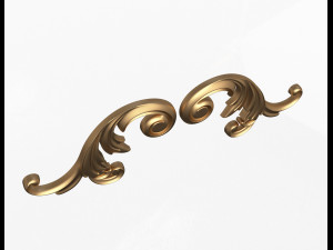 corner carved decoration cnc 03 3D Model