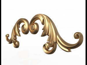 corner carved decoration cnc 03 3D Model