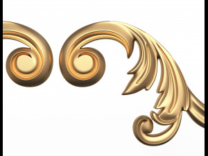 corner carved decoration cnc 03 3D Model