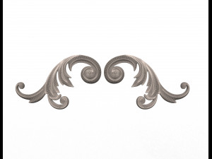 corner carved decoration cnc 03 3D Model