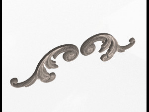 corner carved decoration cnc 03 3D Model