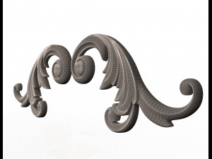 corner carved decoration cnc 03 3D Model