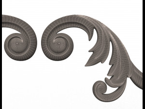 corner carved decoration cnc 03 3D Model