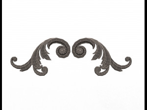corner carved decoration cnc 03 3D Model