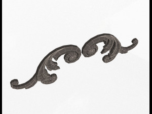 corner carved decoration cnc 03 3D Model