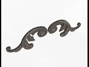 corner carved decoration cnc 03 3D Model