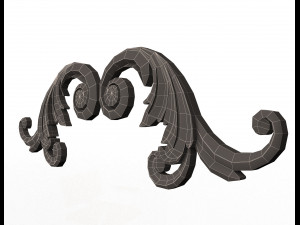 corner carved decoration cnc 03 3D Model