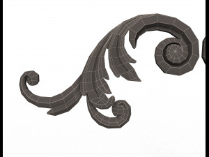 corner carved decoration cnc 03 3D Model