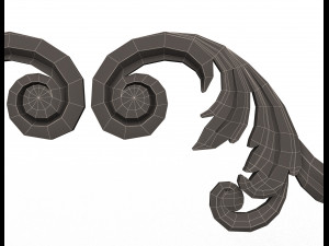 corner carved decoration cnc 03 3D Model