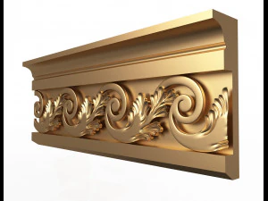 карниз декоративный молдинг 3D Модель