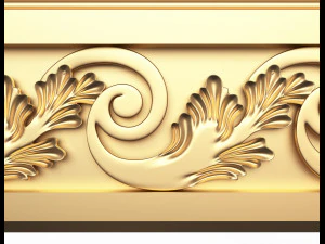 cornice decoration molding 3D Model