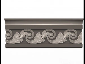 cornice decoration molding 3D Model