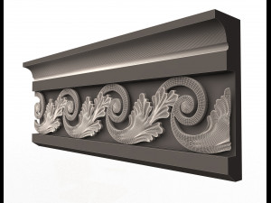 cornice decoration molding Model 3D