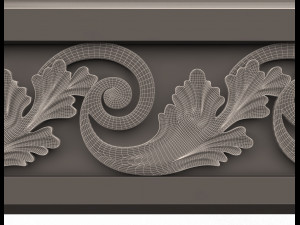 cornice decoration molding Model 3D