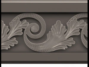 cornice decoration molding 3D Model