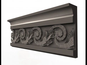 cornice decoration molding 3D Model
