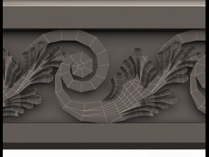 cornice decoration molding Model 3D