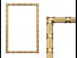 frame carved decoration cnc 3D Model