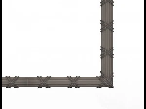 frame carved decoration cnc 3D Model