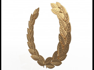 gold laurel wreath Modelo 3D