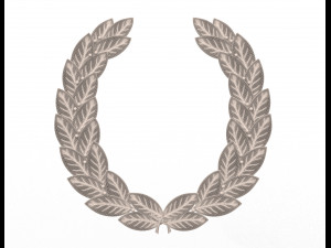 gold laurel wreath Modelo 3D