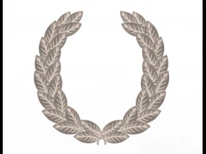 gold laurel wreath 3D Model