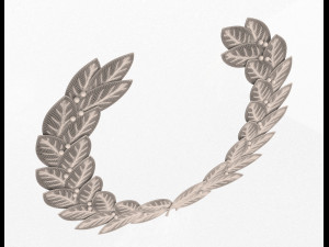 gold laurel wreath Modelo 3D